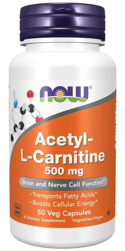  Acetyl-L-Carnitine 500 mg 50 Veg Capsules