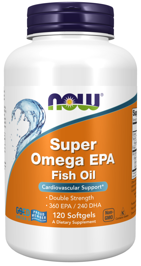 Super Omega EPA Fish Oil, Double Strength 120 Softgels