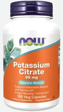 Potassium Citrate 99 mg - 180 Capsules
