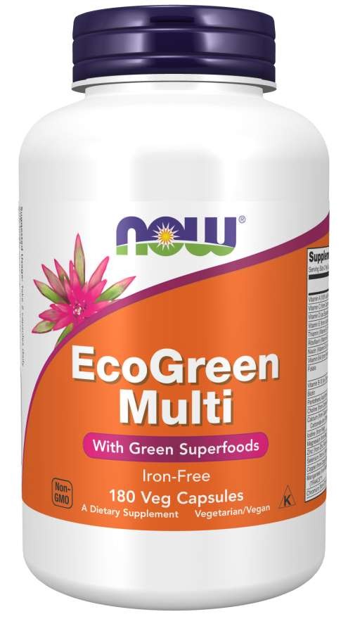EcoGreen Multi Vitamin 180 Veg Capsules With Green Superfoods