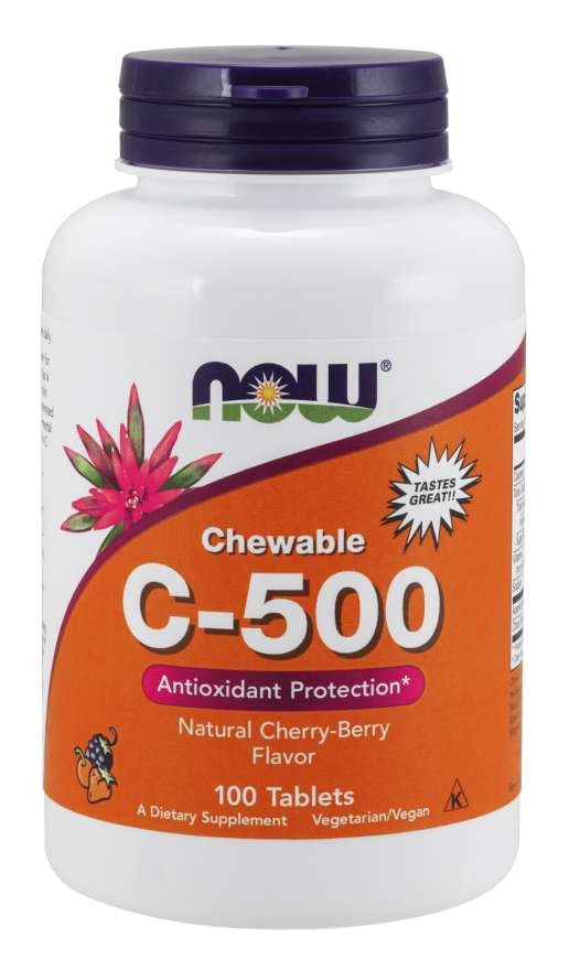 Vitamin C-500 Cherry Chewable - 100 tabs