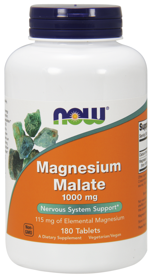 Magnesium malate 1000mg  180 tabs vegetarian